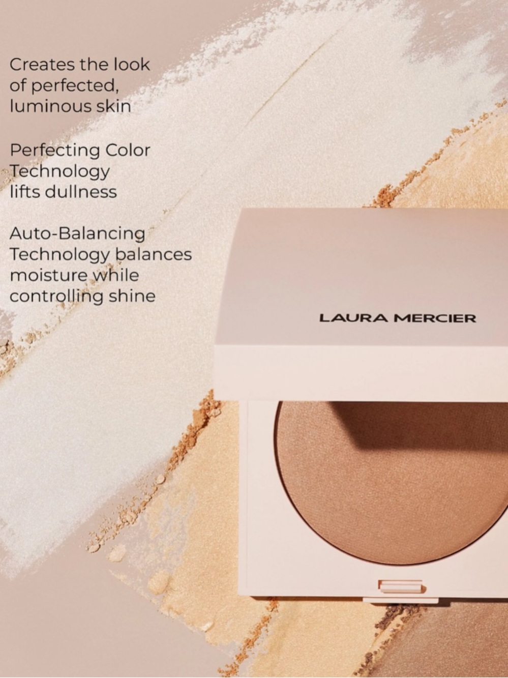 laura mercier real flawless, luminous perfecting pressed powder